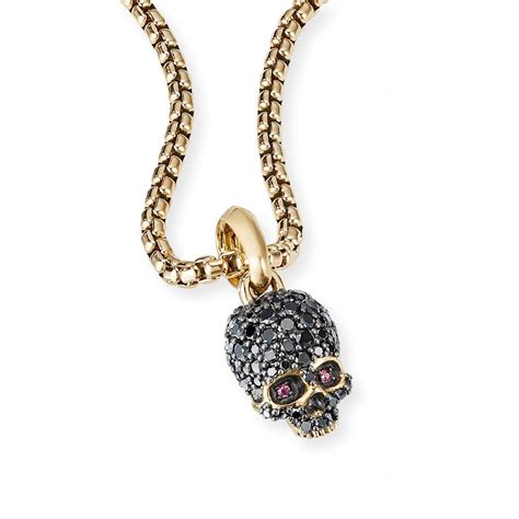The Edgy and Unique Appeal of David Yurman's Skull Amulet on a Chain